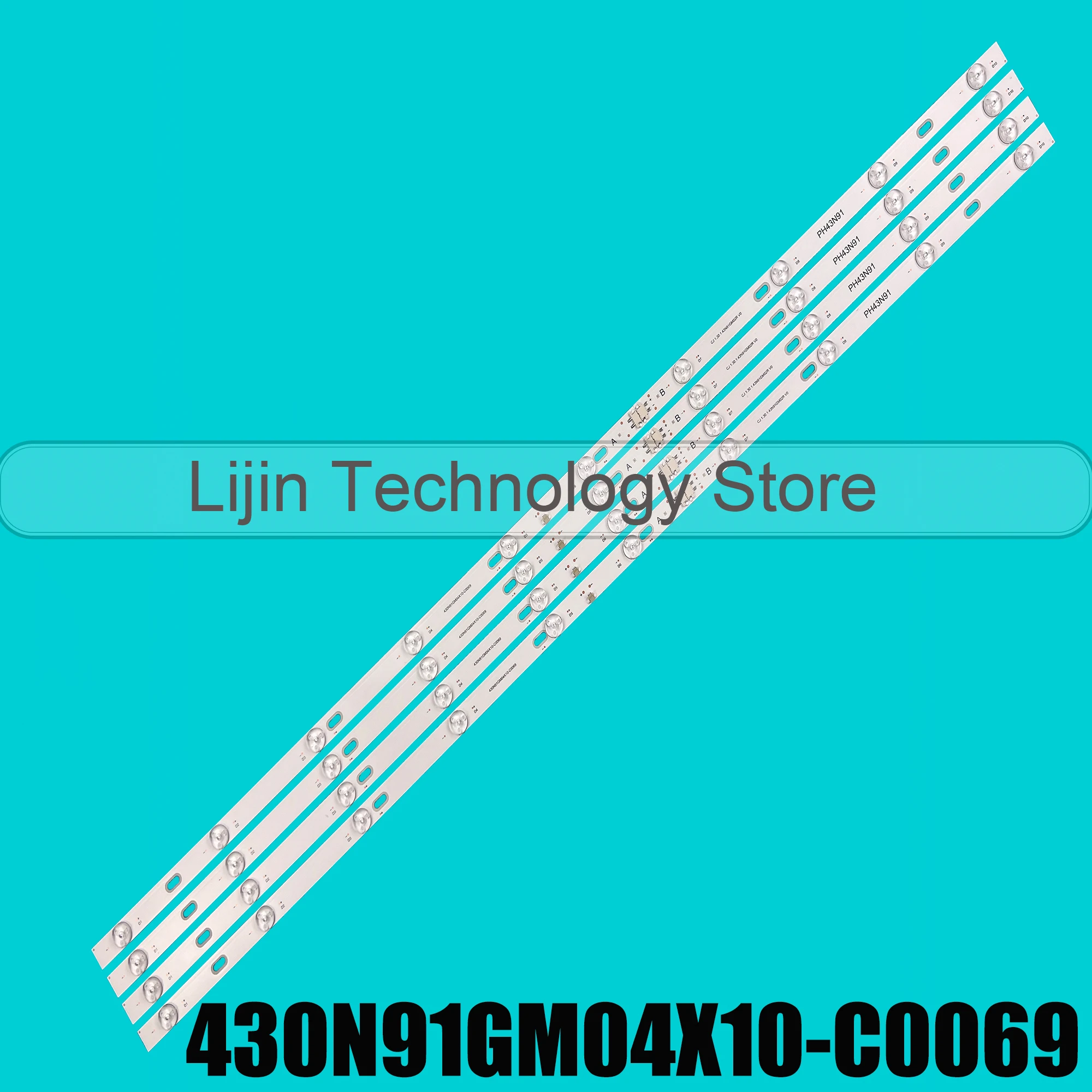 

LED backlight strip For PH43N91 430N91GM04X10-C0069 PH43N91DSGWA PH43N91DSGW 1.30.1.43N91GM02R V0