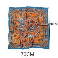 New Silk Scarf Neckerchief Women's Silk Square Scarf Purse Luxury Scarf for Women Designer Silk Headscarf SJ01 - Image 2