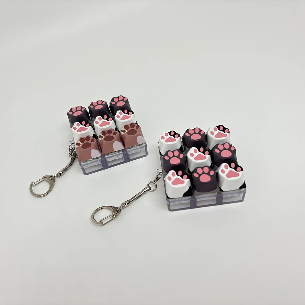 휴대폰 펜던트 신기한 슬로우 프레셔 팝 피젯 키링 손가락 장난감 귀여운 키보드 탭핑