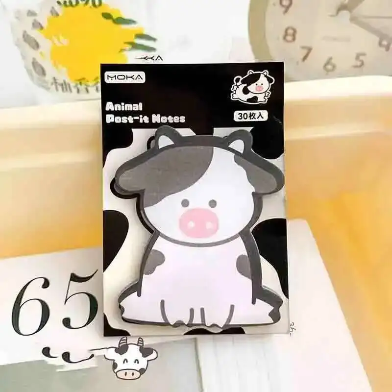 1 Stück Lytwt's Aufkleber niedlichen Kawaii Tier Haft notizen Notizblock Notiz blöcke Büro Schul bedarf Briefpapier – Detail 3