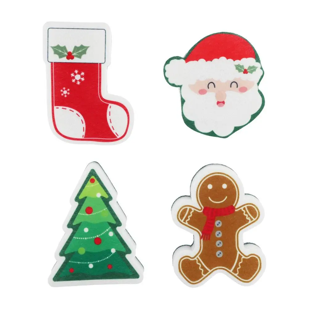 

Cleaning Sponge Rubs Christmas Cartoon Cleaning Sponge Cleaning Cotton Bathroom Cleaning Wood Household Tools Brush Kitchen W5I9