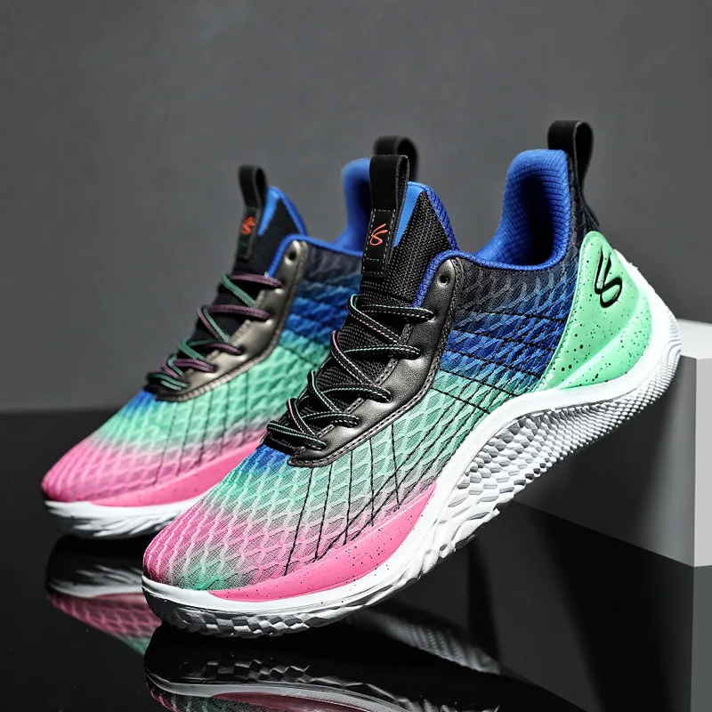 

Brand Fashion Colorful Men's Basketball Sneakers Unisex Lightweight Chunky Sports Shoes Trainers for Men Women Basket Homme 2023