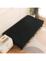 Juste de canapé-lit de style minimaliste, solide, haute élasticité, anti-poussière, adaptée à toutes les saisons, salon, chambre à coucher, document Milk inj 6