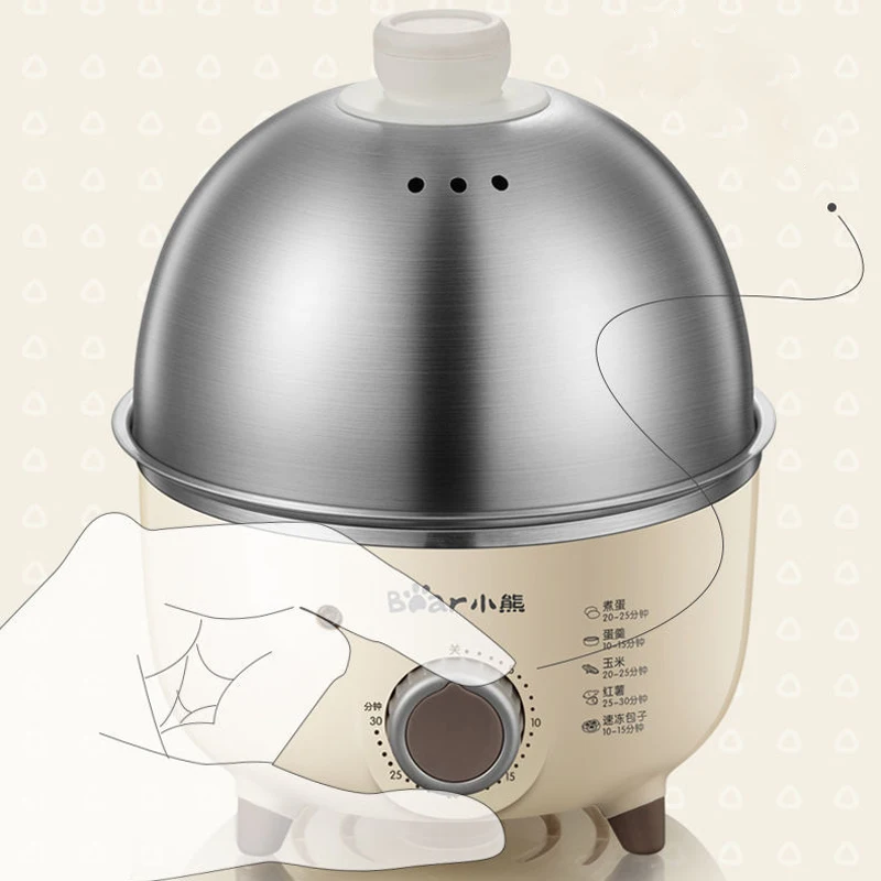 360W Electric Egg Boiler Breakfast Machine Multicooker Steamer Automatic Egg Cookers Home Egg Custard Steaming Cooker with Timer 5