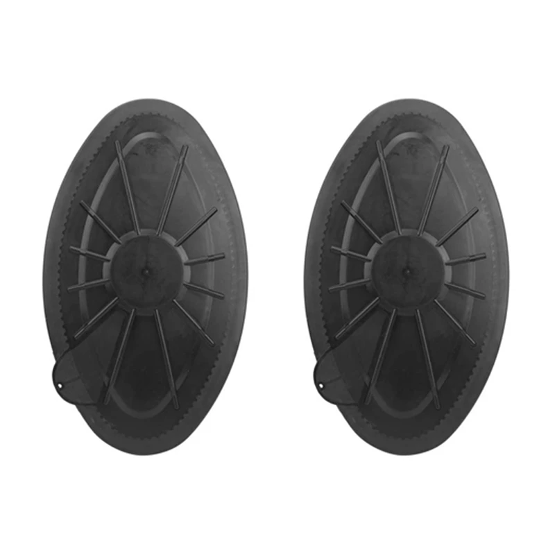 2X Deck Hatch Cover Boat Waterproof Round Hatch Cover Plastic Deck Inspection Plate For Marine Boat Kayak Canoe Marine