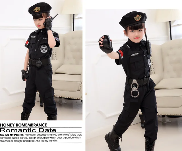 Children Halloween Policeman Costumes Kids Party Carnival Police Uniform  Boys Army Policemen Cosplay Clothing Sets - AliExpress