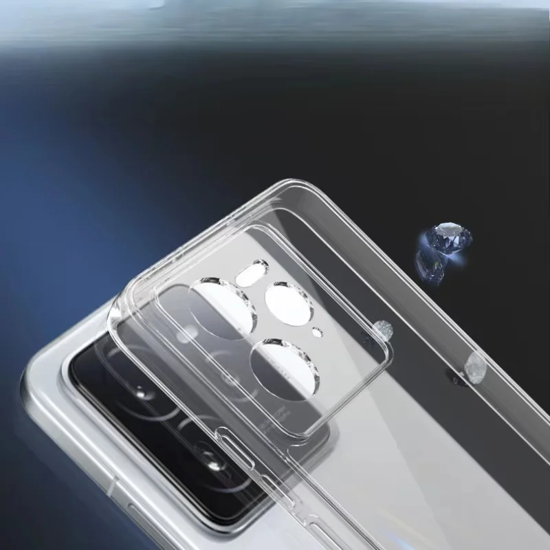 Ultra Thin Clear Soft Transparent TPU Phone Case - Sleek Back Cover Design