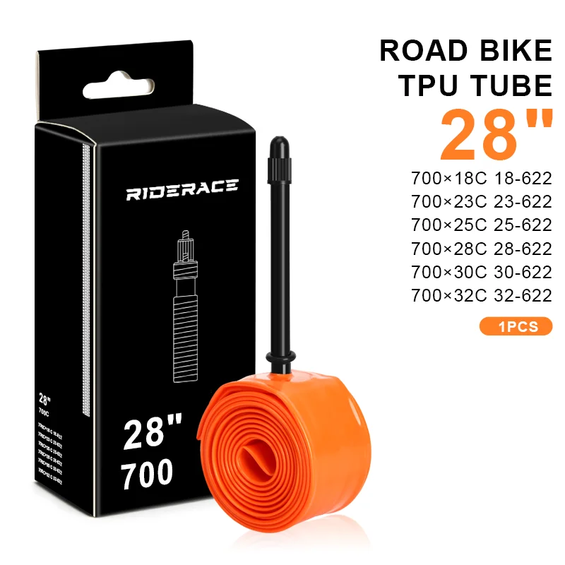Description Picture 4 of itemRIDERACE Ultralight Bike Inner Tube 700X18 23 25 28 30 32 Road Cycling Bicycle TPU Tire 45mm 65mm 85mm Length French Valve