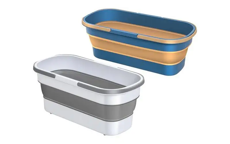 

Folding Bucket Collapsible Mop Bucket Portable Wash Basin Multifunctional Large Washing Tub Large capacity Laundry Basket