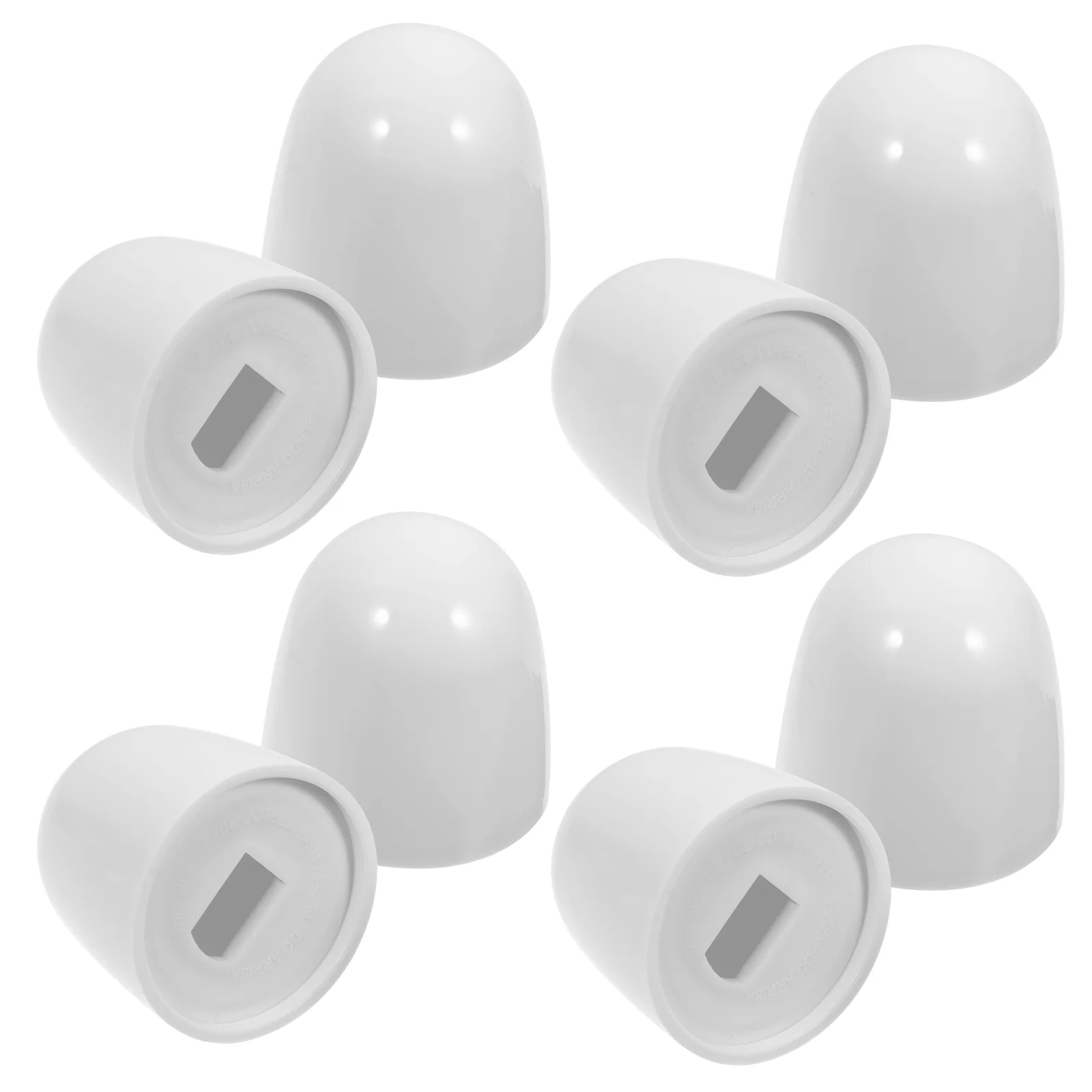 

8 Pcs Screw Decorative Cover Push-On Toilet Bowl Bolt Caps Universal Plastic Covers for Bottom of Abs