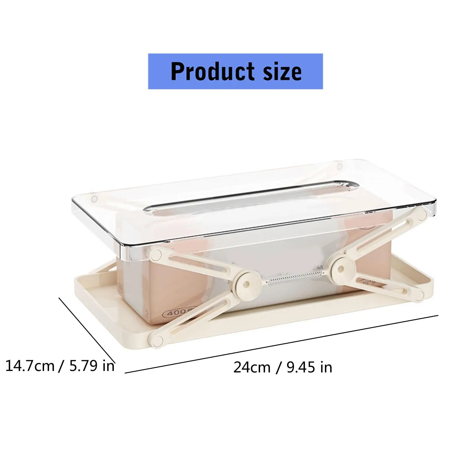 Light Luxury Liftable Paper Storage Box Creative Spring Paper Box Living Room Bedroom Restaurant Household Tissue Box