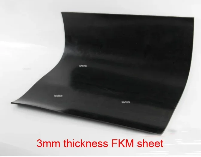 

3mm FKM rubber plate FLUORINE SHEET Aflas FPM Viton fluororubber Oil heat corrosion acid-base resistance