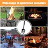 Metal Fireplace Ash Shovel Hollow Out Wood Stove Ash Sifter Iron Coal Shovel Fire Pit Tools for Fireplaces Outdoor BBQ Grills 2
