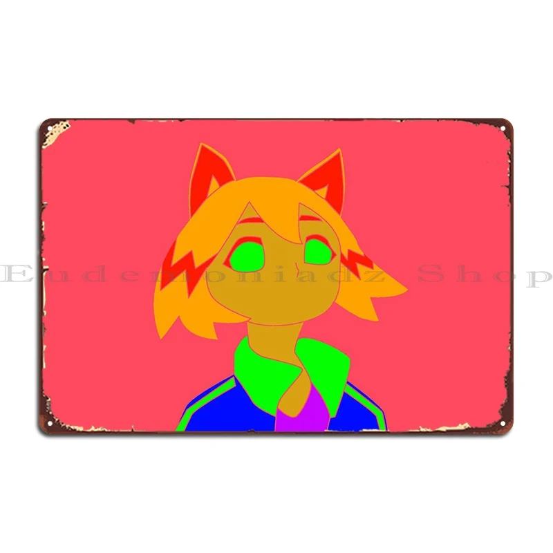 

Cat Girl Pop Metal Plaque Poster Pub Garage Cinema Wall Decor Design Tin Sign Poster