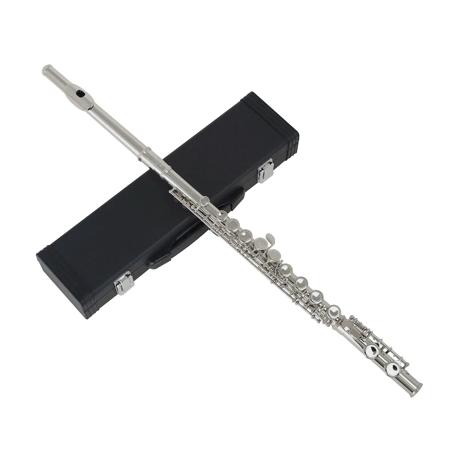 SLADE 16 Closed Open Holes C Key Professional Transverse Flute Concert Musical Instrument with Box Cleaning Cloth Stick Gloves musical instruments