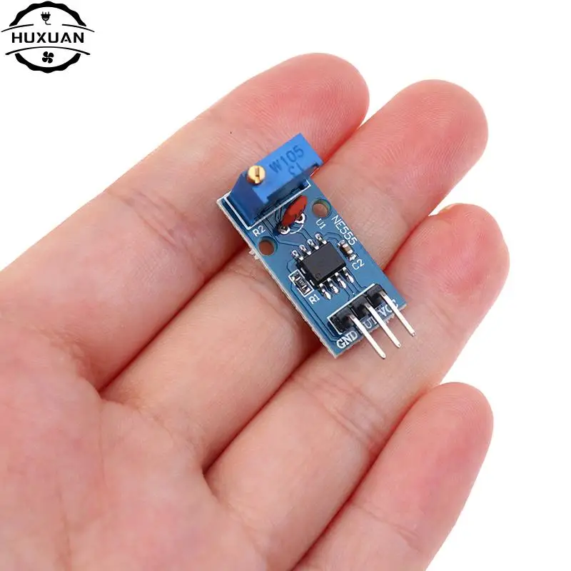 5V-12V NE555 Frequency Adjustable Pulse Generator Module NE555 Chip 3*1.5cm 1pc