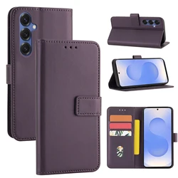 Elegant Faux Leather Flip Wallet Phone Case with Card Slot - Universal Fit - Galaxy S20 FE (Purple)