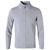New Fashion Solid Color Sweater For Mens Cardigan Slim Fit Knitred 100%Cotton Autumn Winter Casual Men Clothes 8503 5