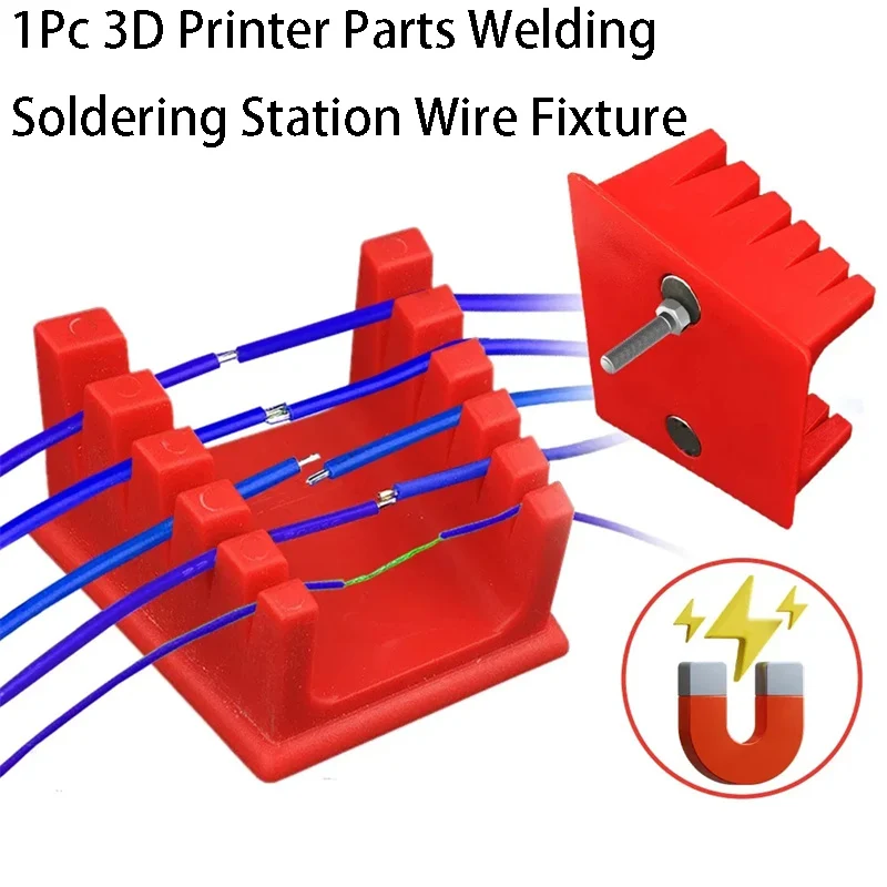 Magnetic Welding Holders Welding Accessories Clamp Magnetic Welding Fixer 1Pc 3D Printer Parts Welding Soldering Station Wire Fixture Motherboard Soldering Tool Two Large Suction Magnets Welding Clamp