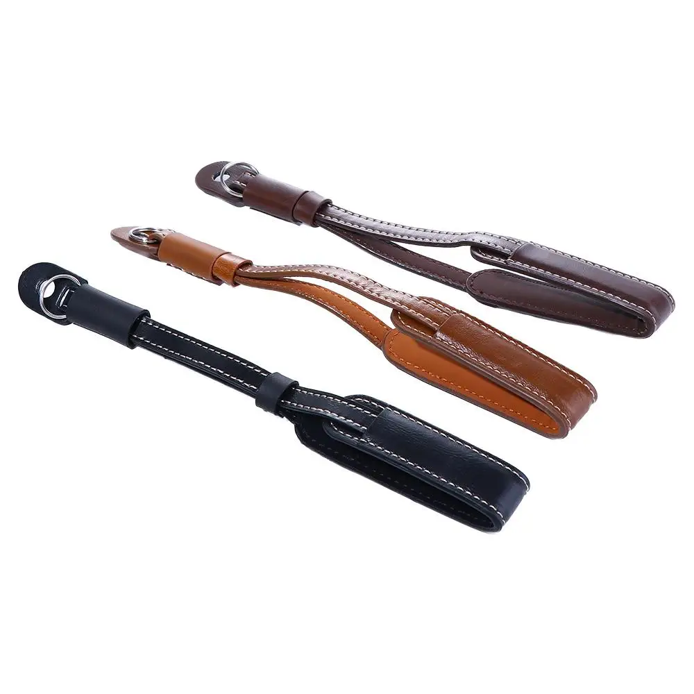 손목 벨트 수제 액세서리 사진 장비 카메라 스트랩 카메라 핸드 스트랩 카메라 손목 스트랩 PU 가죽 끈