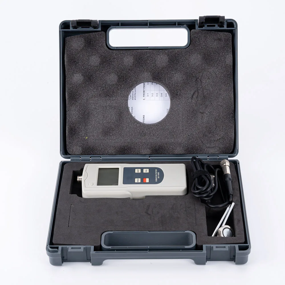 Vibration Tester AV-160B  10-10KHz Mechanical Motor Vibration Meter displays displacement, velocity and acceleration 6