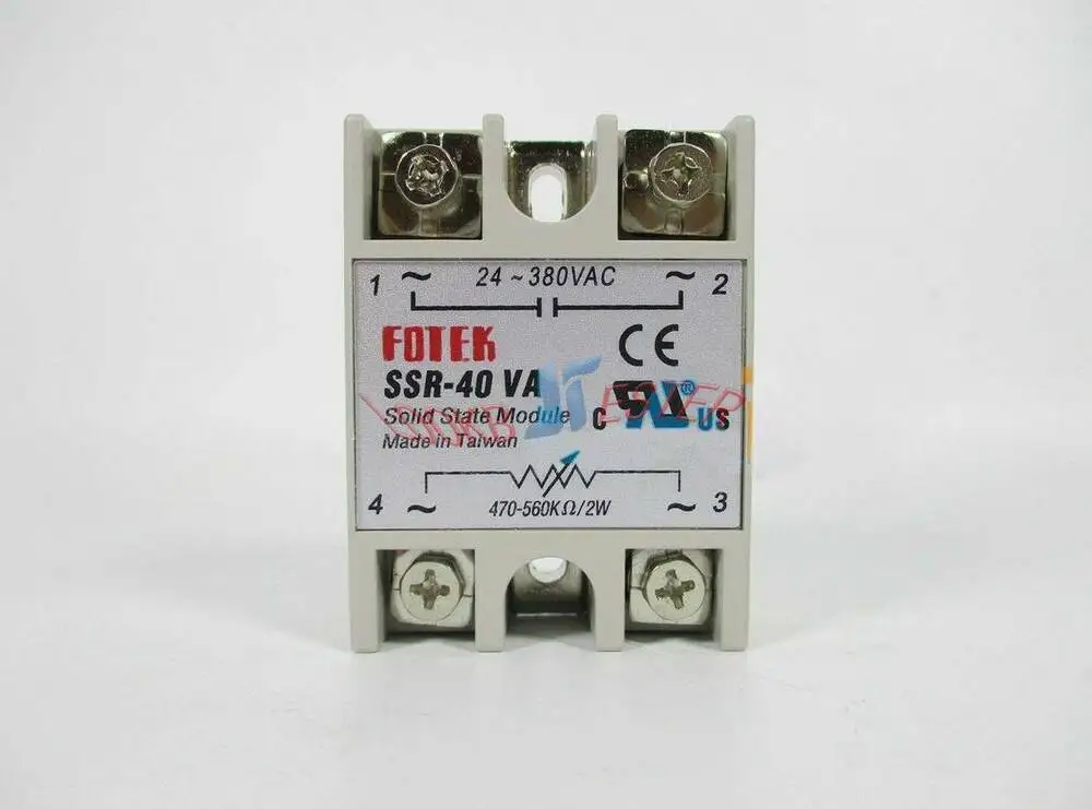 

Твердотельное реле FOTEK SSR-40VA AC 24-380 В 40A, 1 шт., новинка