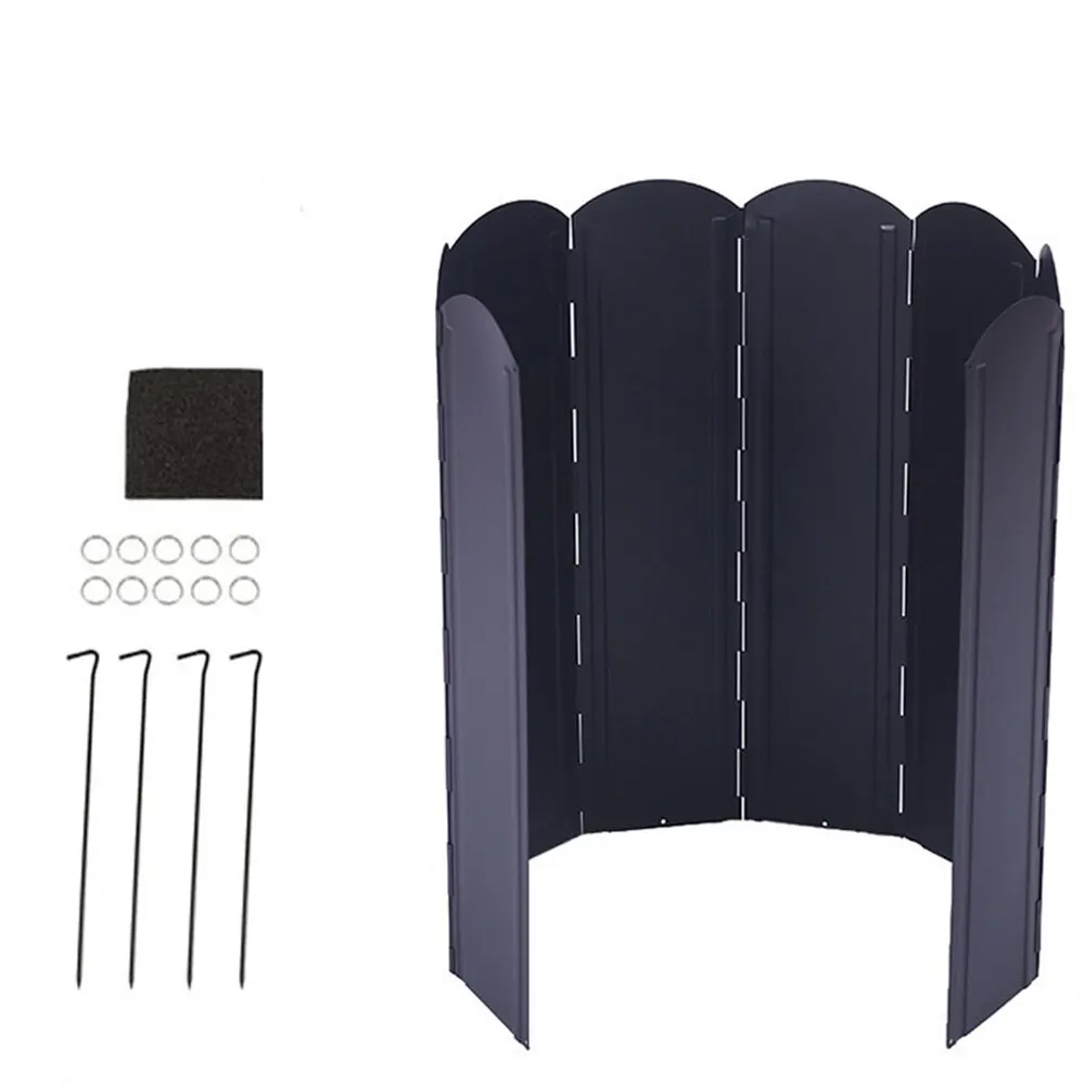 Camping Stove Windscreen 8 Plates Portable with Carrying Bag stove windscreen camping stove gas stove