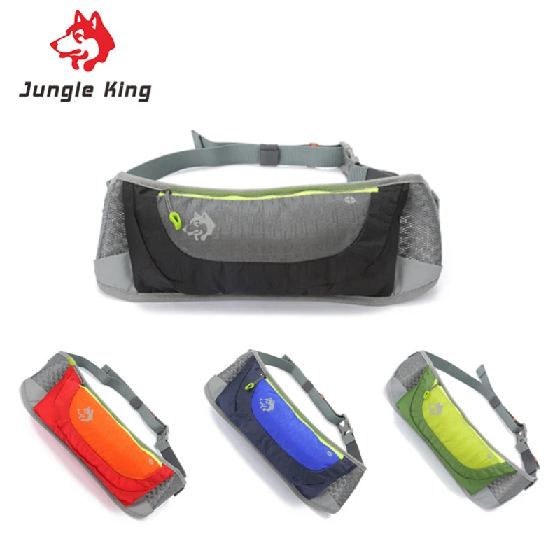 

JUNGLE KING CY2674 Marathon Jogging Cycling Running Hydration Belt Waist Bag Pouch Fanny Pack Phone Holder for Water Bottles