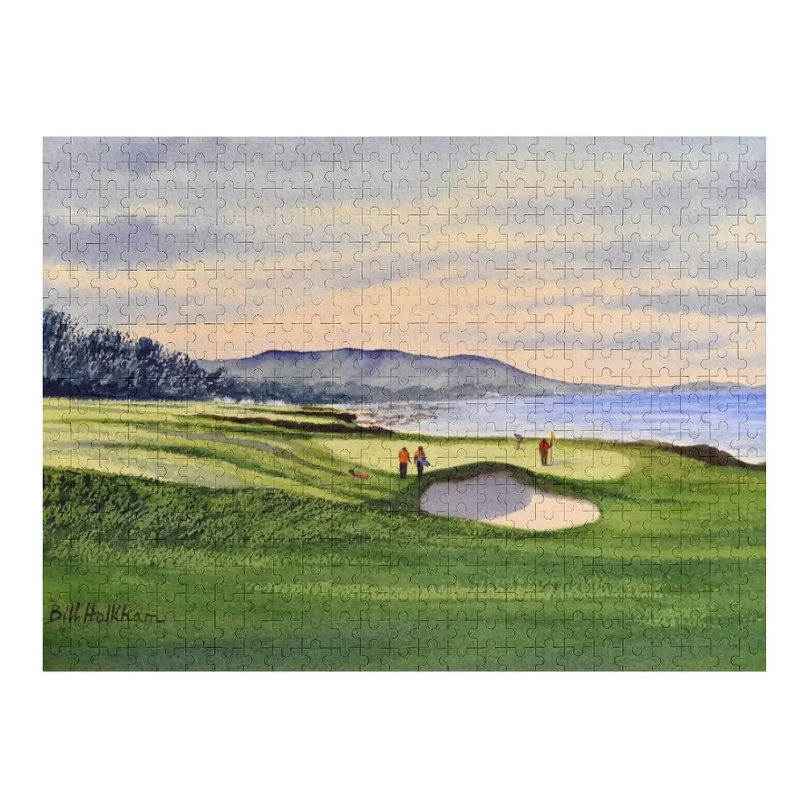 

Pebble Beach 9Th Hole Jigsaw Puzzle Custom Jigsaw Game Children Puzzle