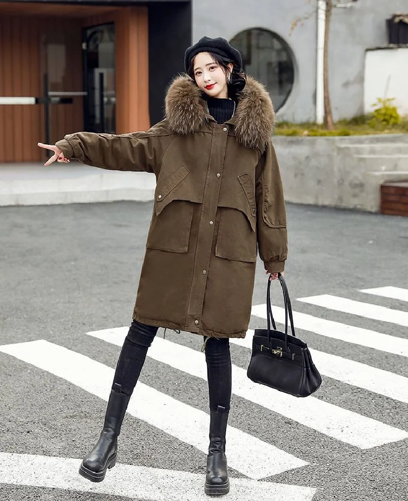 Women's Lightweight Winter Fashion Clothes Plus Size Fleece Long Coats Jackets Parka Winter Warm Coat
