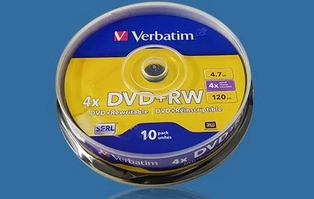 Blank DVD R Discs 10Pcs DVD+RW Disks Rewritable 4.7GB 4X