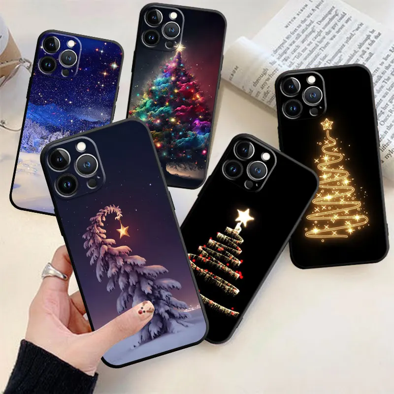 Custodia Per Telefono Per Apple Iphone Xs Max Xr X Xs 7Plus 8Plus 6 6S 5 5S Se Cover Winter Merry Christmas Tree Fundas