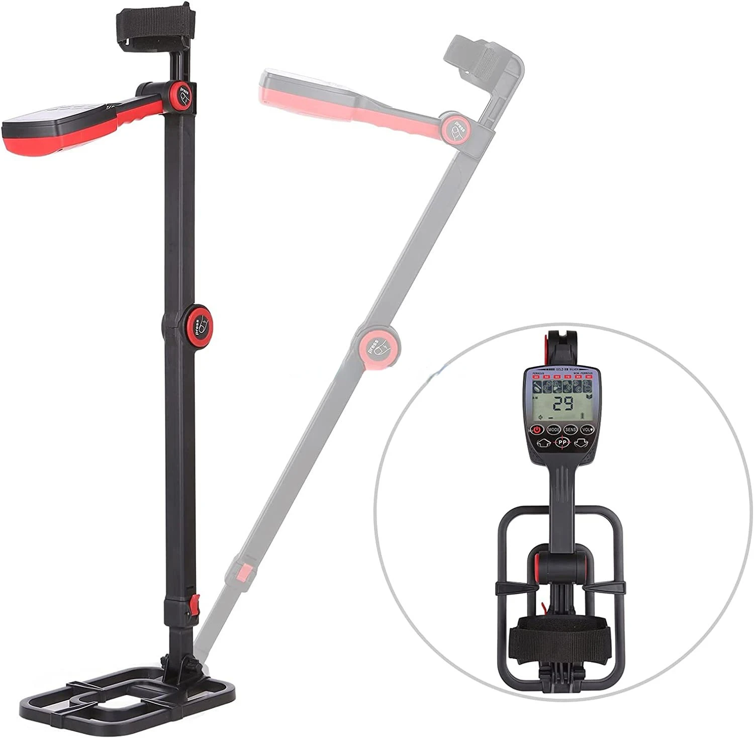 Underground Foldable Metal Detector TX610 Adventure Treasure Hunting Equipment Archeology Pinpointing Gold Desert Detection 5