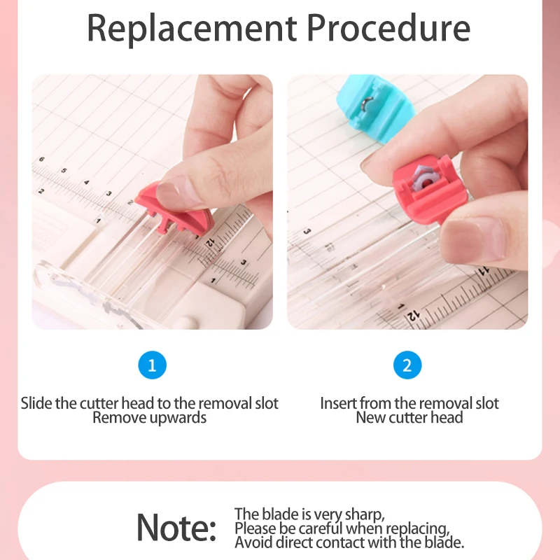 KW-triO Paper Trimmer Blade Paper Cutter Accessories Straight Line Cutter Head Cutting Suitable for 13217 and 13932 Replacement paper cutting tools