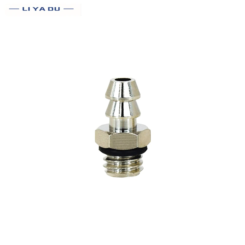 5 stuks buitendraad M3 M4 M5 M6 -luchtbuis 3 mm 4 mm 6 mm OD mini pneumatische pijpconnector schroef door snelle montage snelle draaiknop (kleur: PL, maat: OD-slang 4 mm-M4