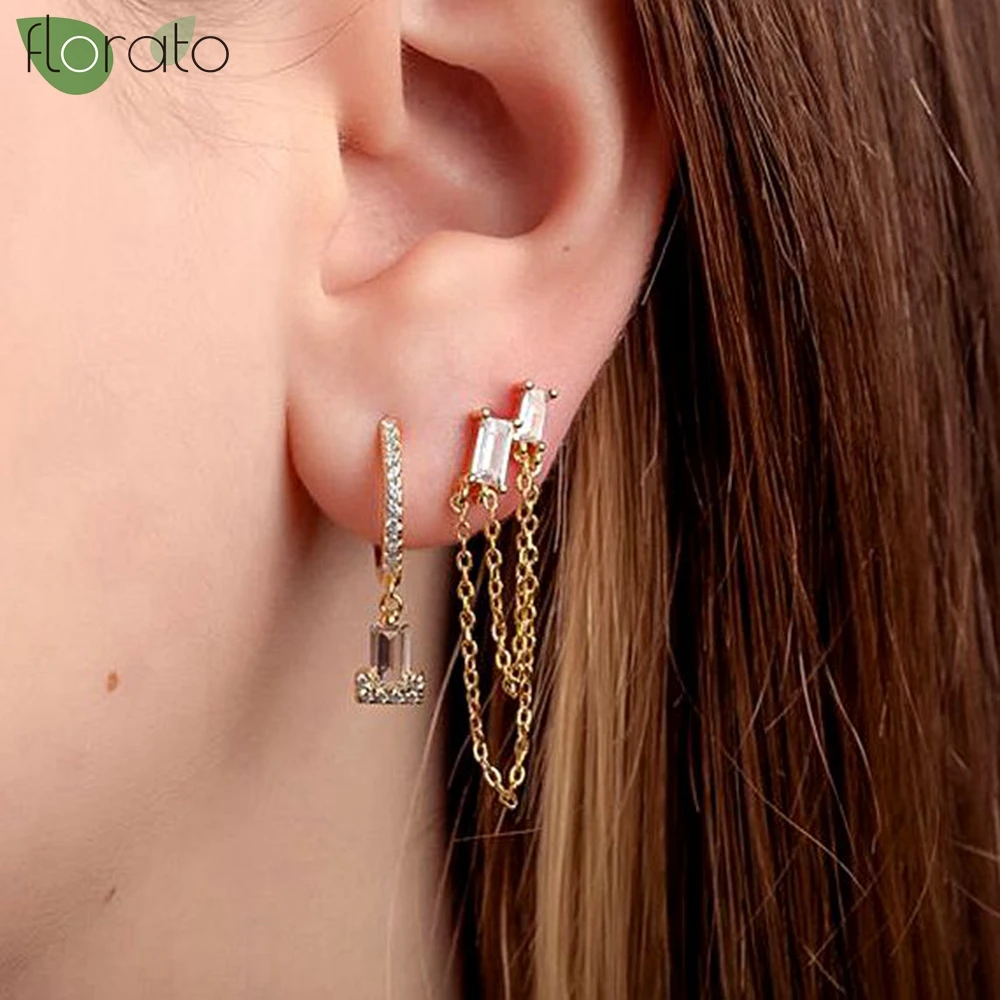 Женские серьги-гвоздики из серебра 925 пробы