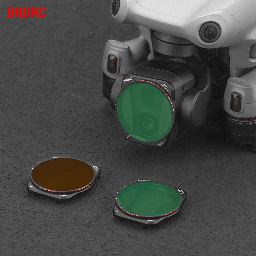 

Набор фильтров brдрк VND для дрона DJI Air 3, регулируемый светофильтр для фотообъектива, HD Оптическое стекло для дрона, регулируемые аксессуары