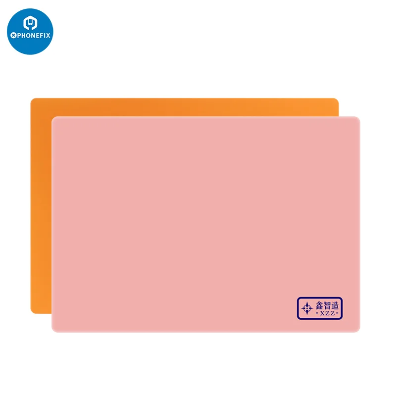 

XINZHIZAO Silicone Heat Insulation Pad for Mobile Phone Repair Soldering Hot Air Heating Large Size PCB Maintenance Working Mat