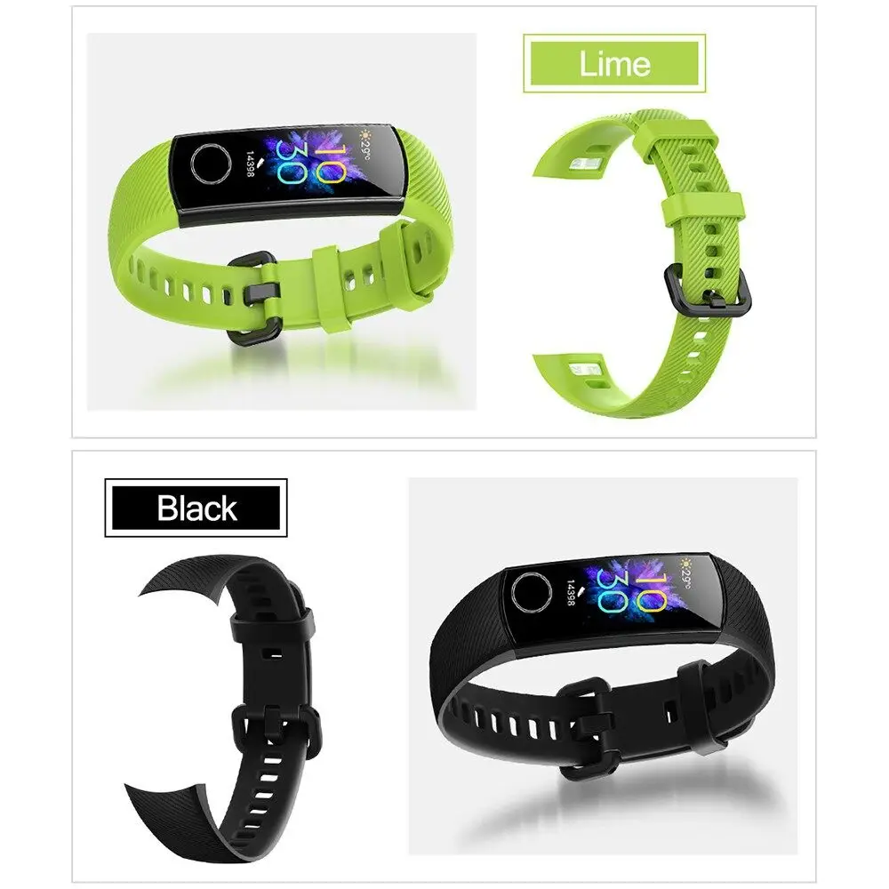 Sporty Colorful Silicone Replacement Strap for Honor Band Smart Accessories