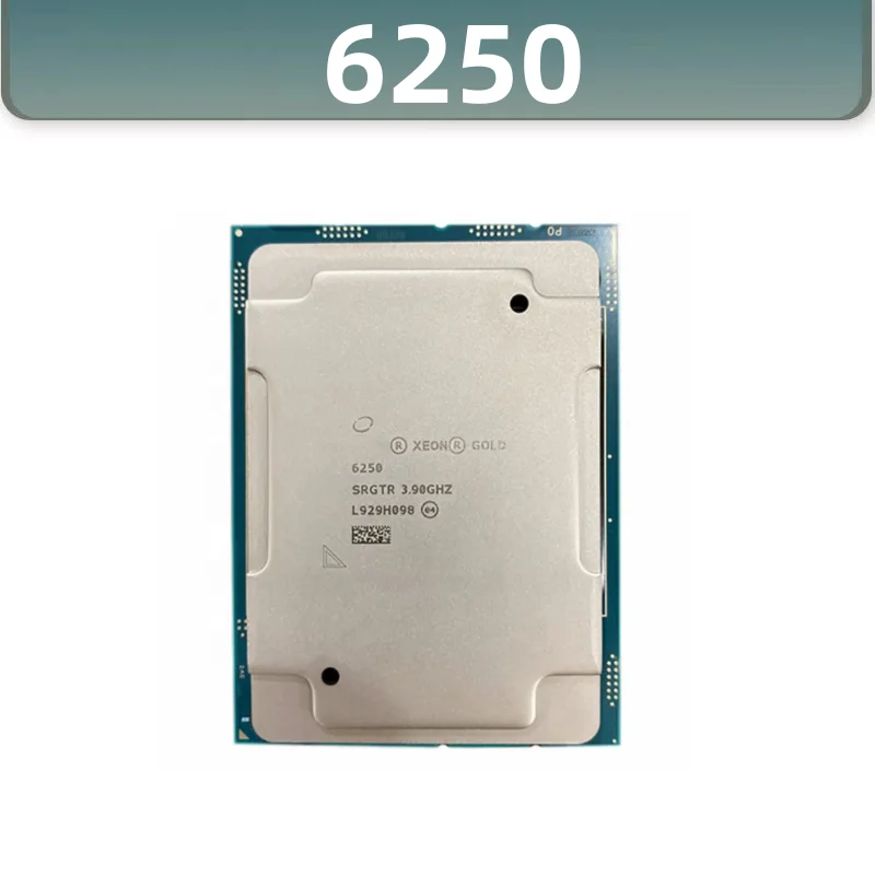 

Gold 6250 SRGTR SR3FU CPU processor 4.5GHZ 8-CORE 16-THREADS 185W LGA-3647 SUPPORT TO SERVER MOTHERBOARD