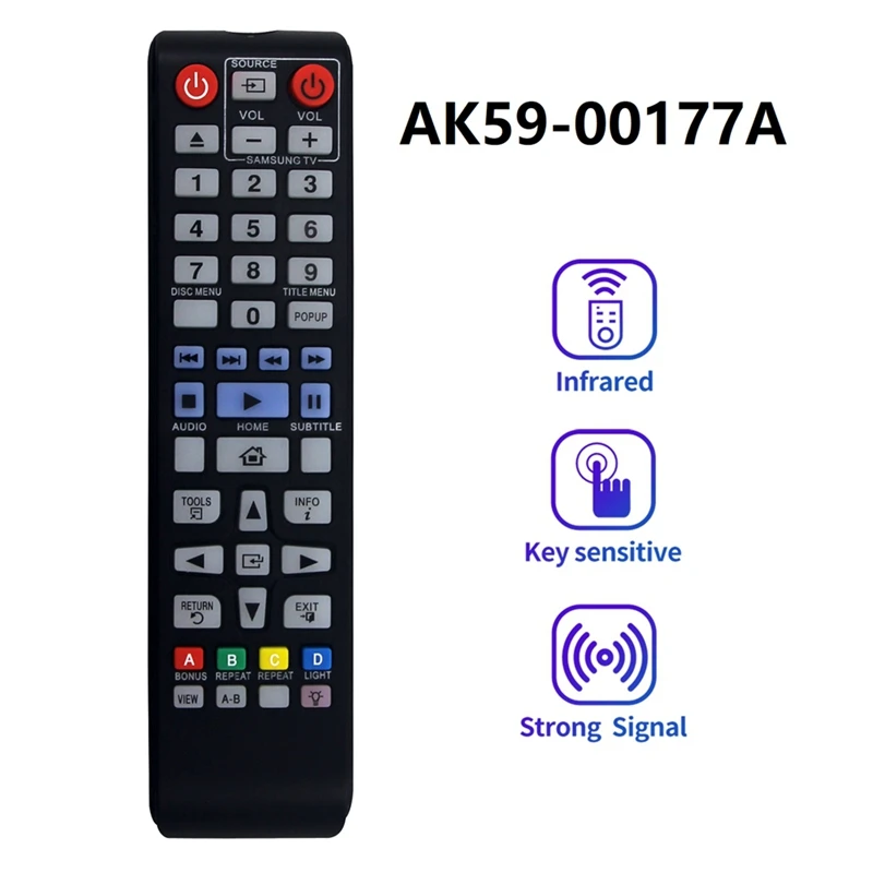 Ak59-00177A Telecomando Sostitutivo Per Lettore Blu-Ray Samsung Bd-F5700 Bdf5700 Bd-J5900 Bdj5900 Bd-J5100 Bdj5100 Facile Da Usare