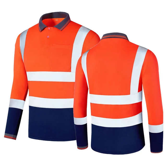 High Visibility Safety Long Sleeve Shirt