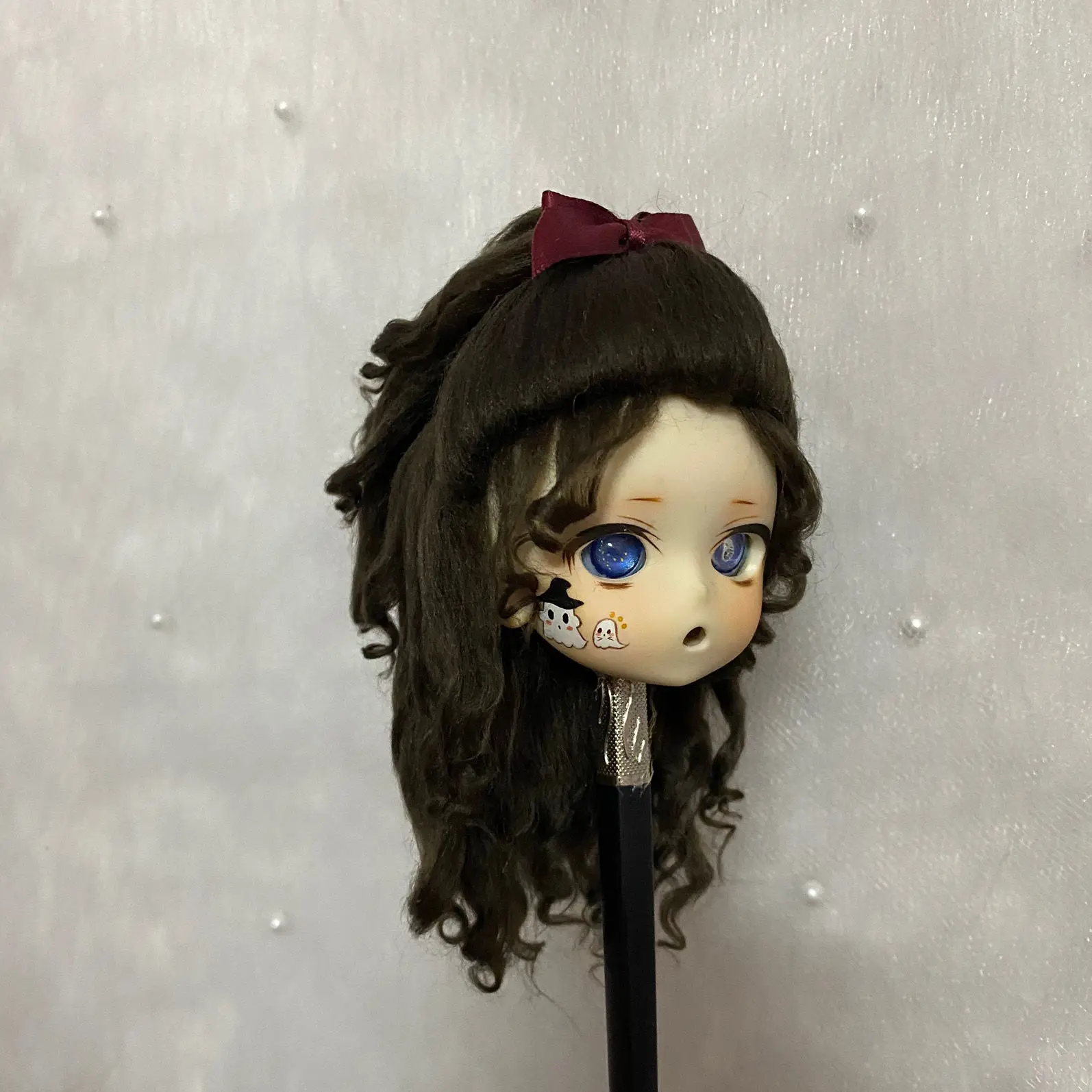 

Bjd6 baby wig and 8 baby ob11 imitation beach wool wig can be customized