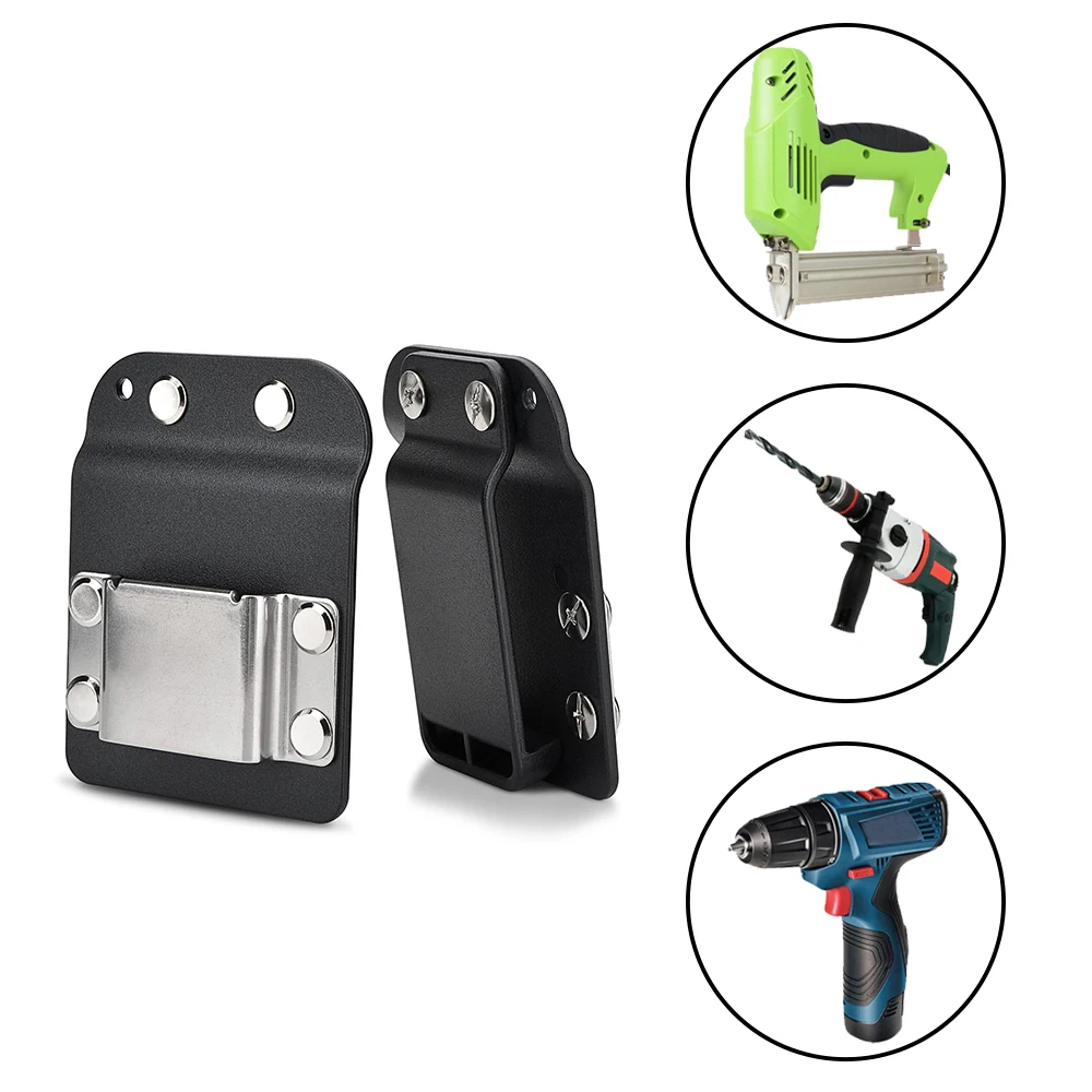 1/2 Pcs Drill Holder Belt Clip Clip On Tool Belt Drill Holder for Cordless Drill ,Hammer ,Tape Measure,Tools with Hanger Clips 5