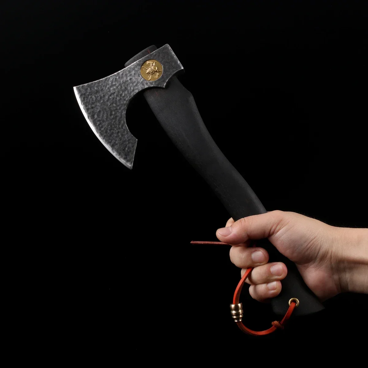Hand axe hatchet with sheath outdoor backpacking camping hatchet stainless Viking Axe 400g HRC55 6
