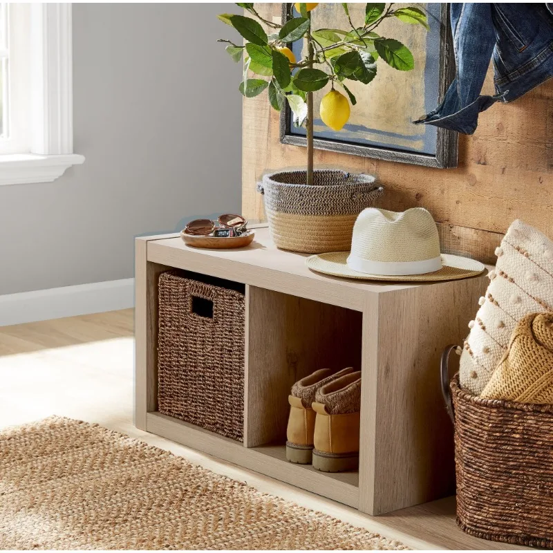 

2-Cube Storage Organizer, Natural