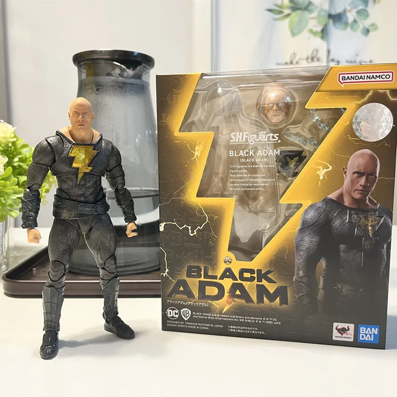 

Original Bandai Black Adam S.H.Figuarts Dwayne Johnson In Stock Anime Action Collection Figures Model Toys Gift
