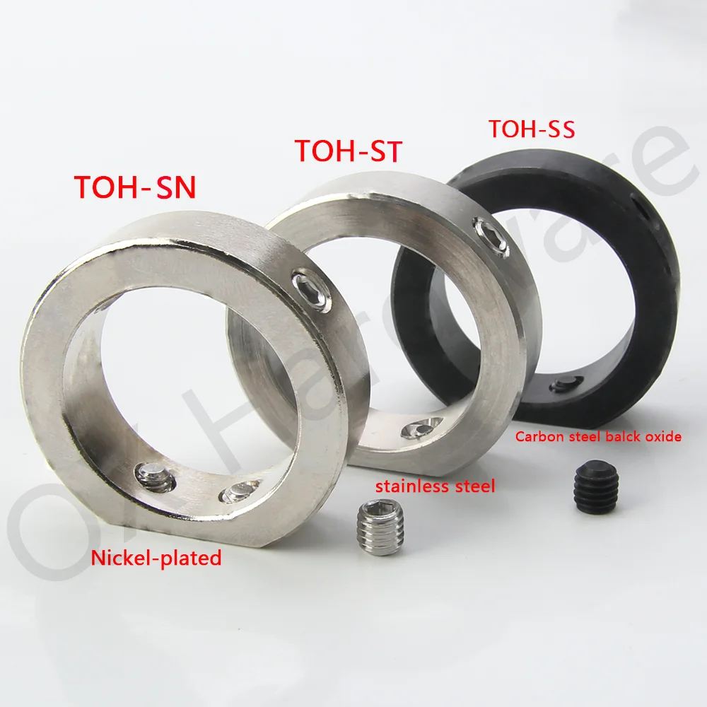 

T​OH Φ25mm Factory Outlet Shaft Collar Carbon Steel/Stainless Steel/Nickel-plated D-shaped Shaft Collar With Set Screws