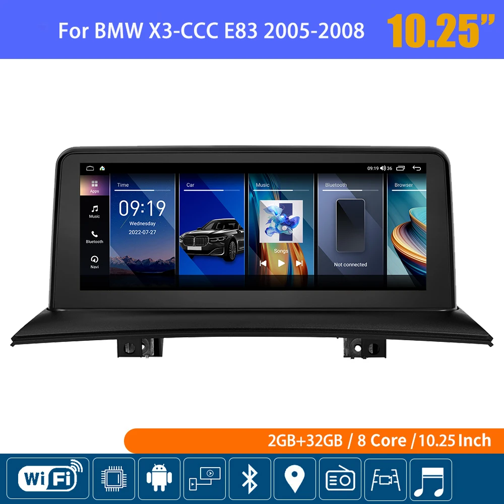 

Android Auto Car Video Player For BMW X3 E83 Touch Screen Car Carplay Monitor Multimdia Player Speacker Radio Navi Stereo