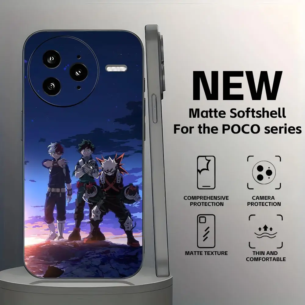 Deku My Hero Academia Soft Black Phone Case Cover